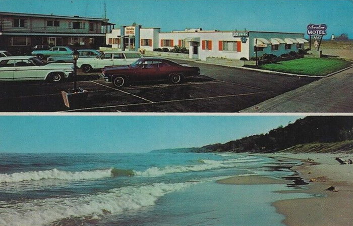 Snyders Shoreline Inn (Shoreline Motel) - OLD POSTCARD